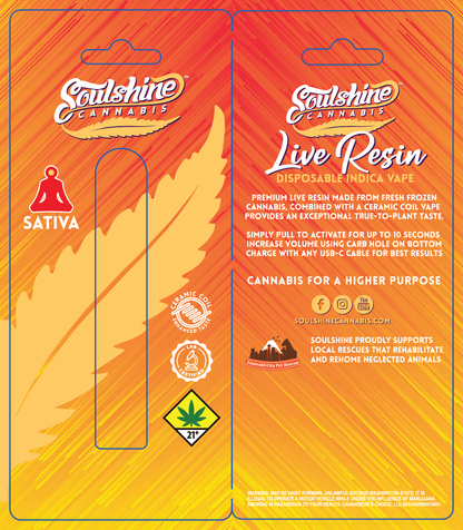Soulshine Live Resin Disposable