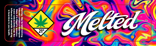 Melted 4x1in Label