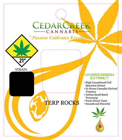 Cedar Creek Cannabis Hydocarbon Label