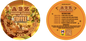 AZ - Chocolate Bar Round Labels (Front and Back Set)