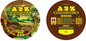 Chocolate Bar Round Labels (Front and Back Set)