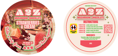 Chocolate Bar Round Labels (Front and Back Set)