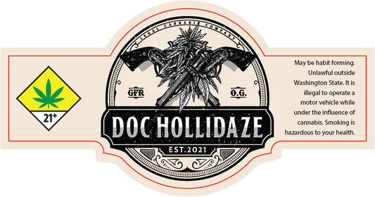 14g Doc Hollidaze Jar Label