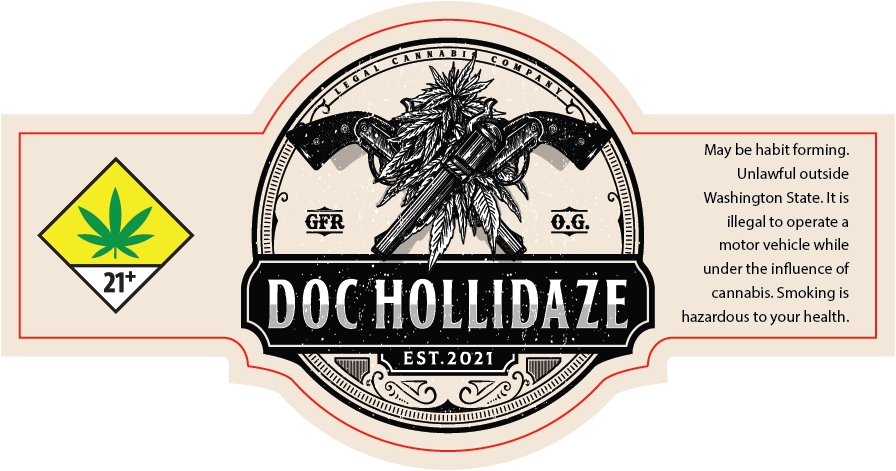 28g Doc Hollidaze Jar Label
