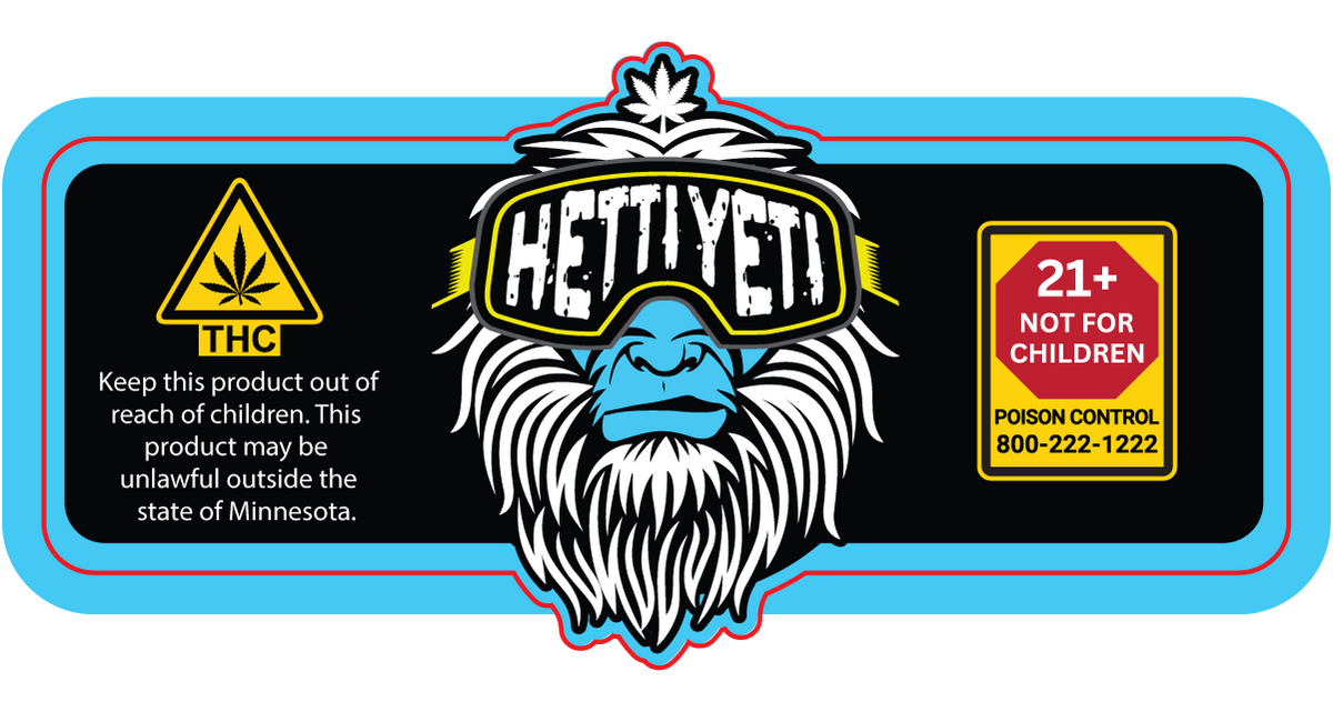 MN - Hetti Yeti 7g Flower Jar Label