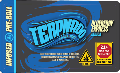 MN - Terpnado 0.8g Single Preroll Label