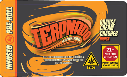 MN - Terpnado 0.8g Single Preroll Label