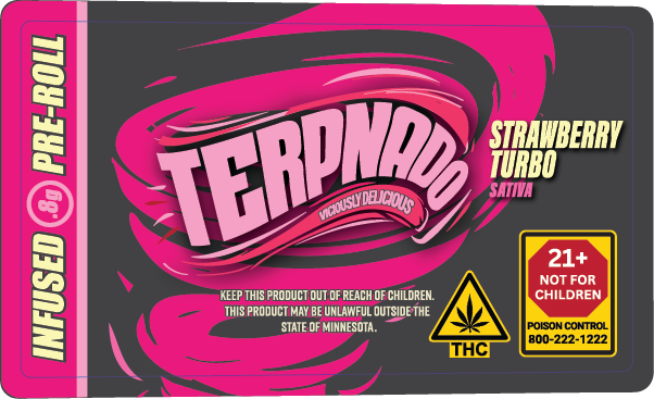 MN - Terpnado 0.8g Single Preroll Label