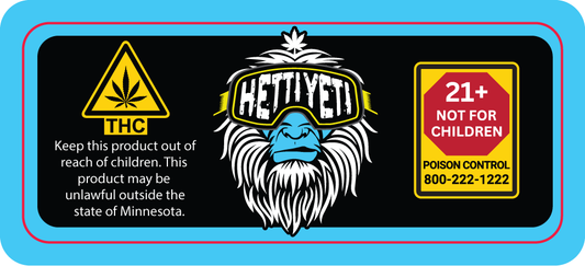MN - Hetti Yeti 3.5g Flower Jar Label