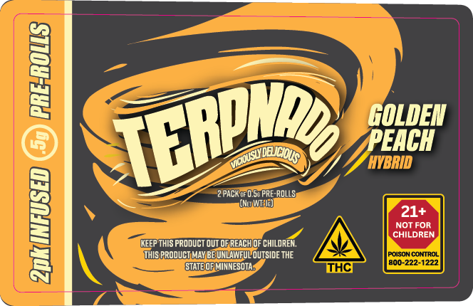 MN - Terpnado 2 Pack 0.5g Preroll Labels