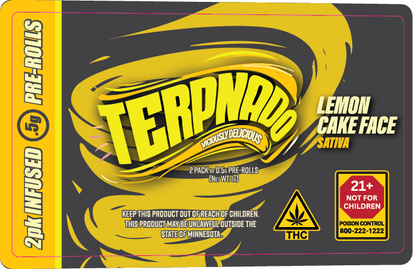 MN - Terpnado 2 Pack 0.5g Preroll Labels