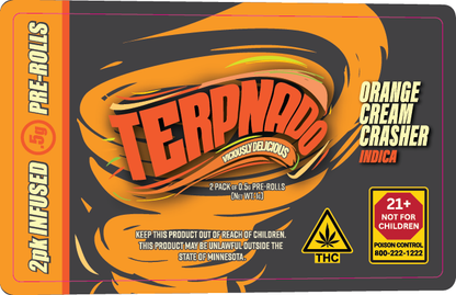 MN - Terpnado 2 Pack 0.5g Preroll Labels
