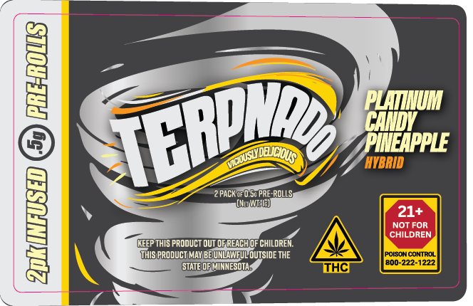 MN - Terpnado 2 Pack 0.5g Preroll Labels