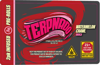MN - Terpnado 2 Pack 0.5g Preroll Labels