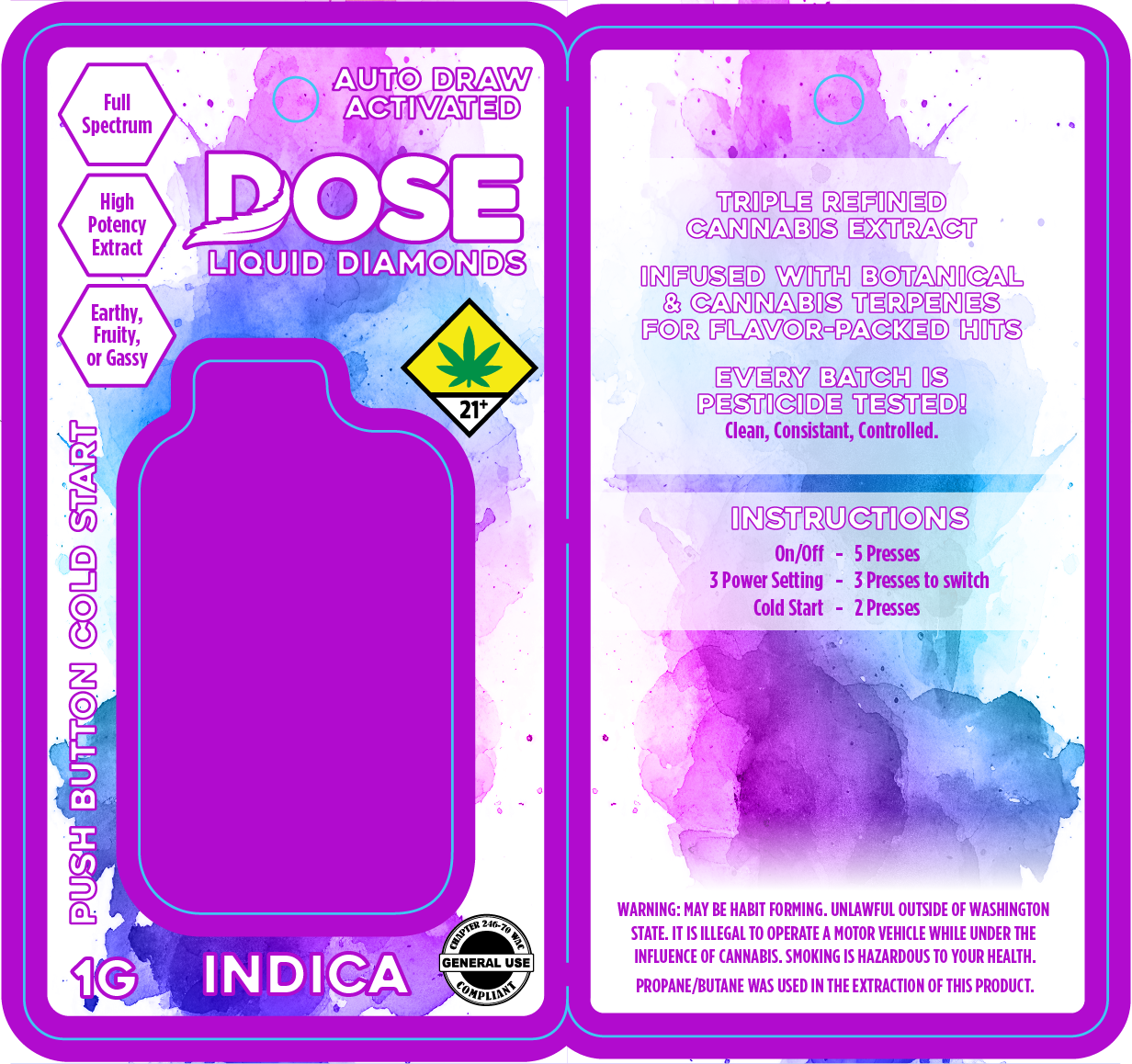 WA - DOSE Liquid Diamonds Flare Disposable