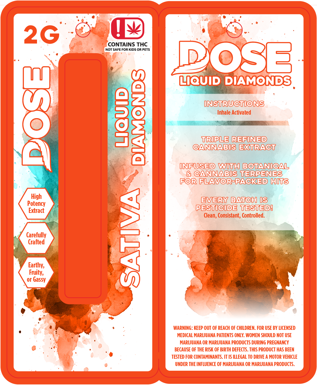 OK - DOSE 2g Liquid Diamonds Disposable