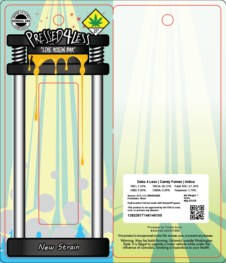 Pressed4Less Rosin Bar Disposable