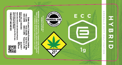 Emerald City Cultivation Joint Tube Labels