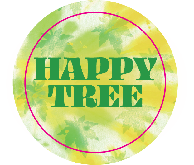 Happy Tree 1.5" Round Labels