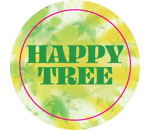 Happy Tree 1.5" Round Labels