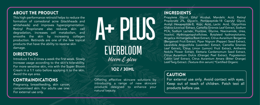 Everbloom 30ML 11.3x7.3cm Label