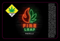 Fire Leaf Jar Label