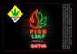 Fire Leaf Jar Label
