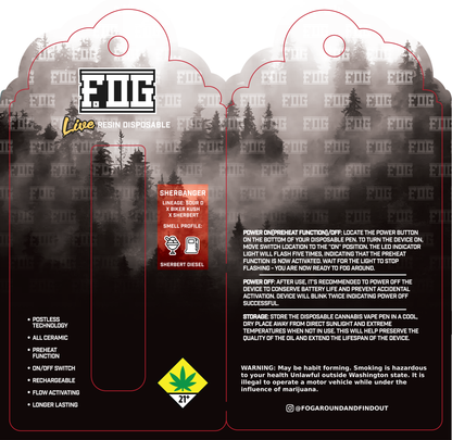 FOG Cannabis Live Resin Disposable