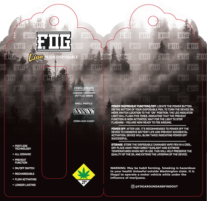 FOG Cannabis Live Resin Disposable