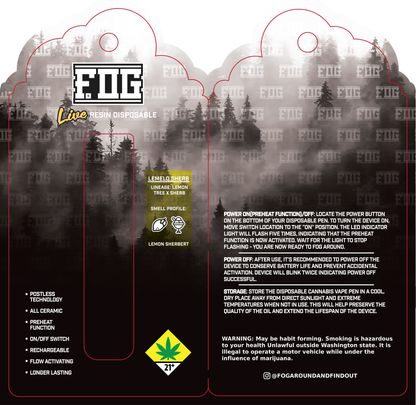 FOG Cannabis Live Resin Disposable