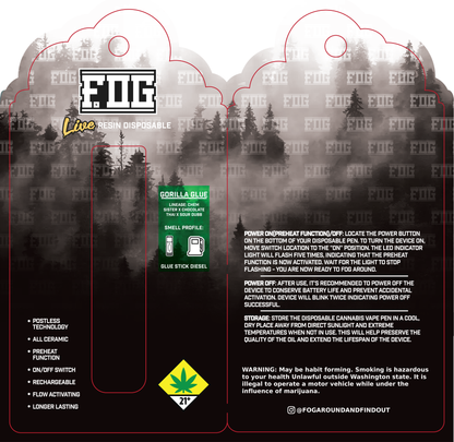 FOG Cannabis Live Resin Disposable