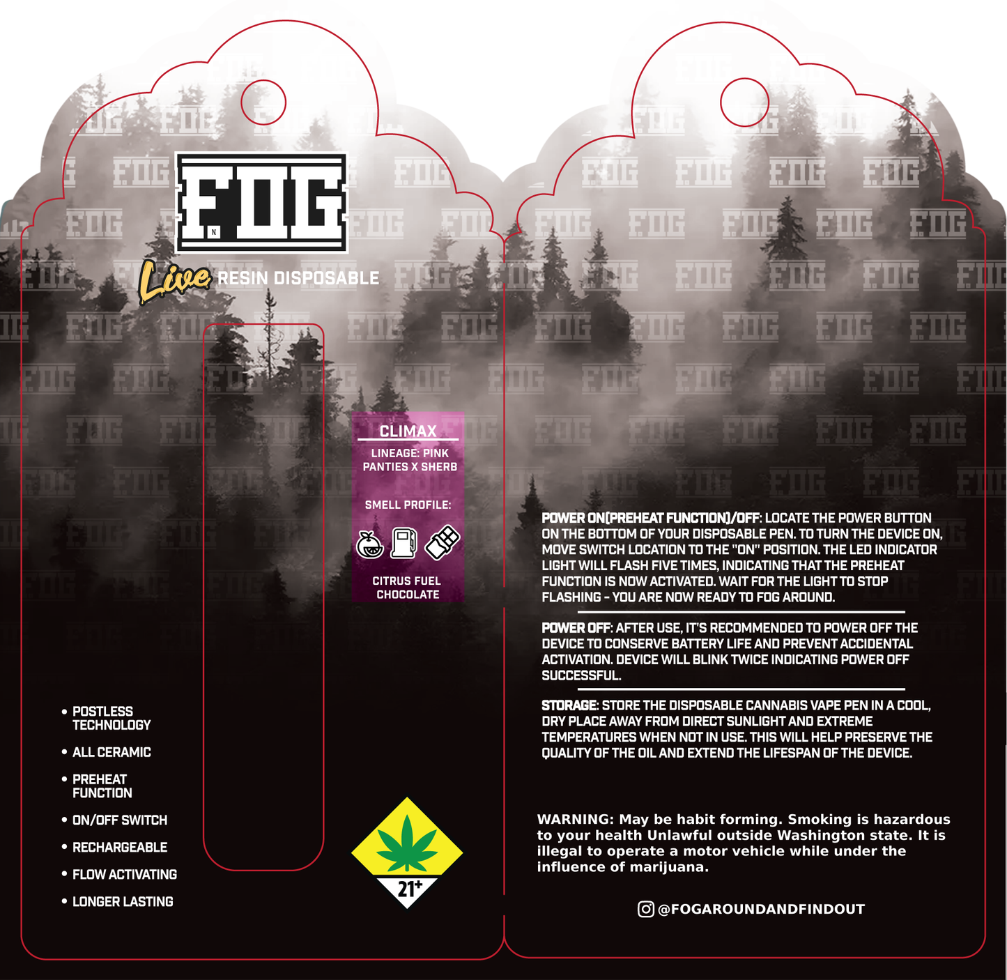 FOG Cannabis Live Resin Disposable