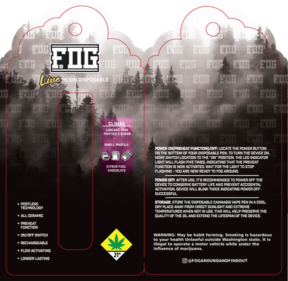 FOG Cannabis Live Resin Disposable
