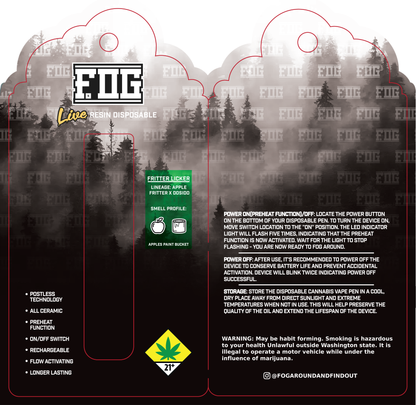 FOG Cannabis Live Resin Disposable