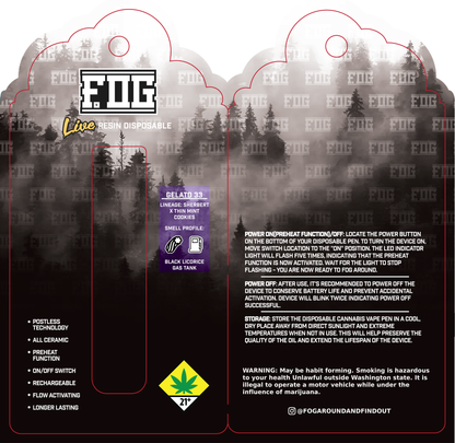 FOG Cannabis Live Resin Disposable