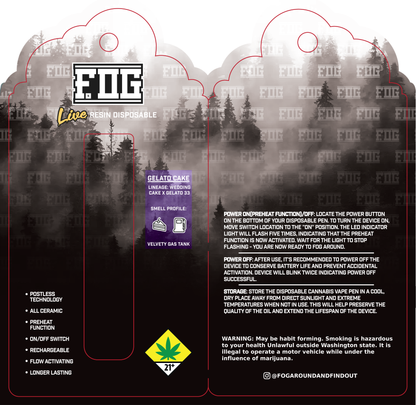 FOG Cannabis Live Resin Disposable