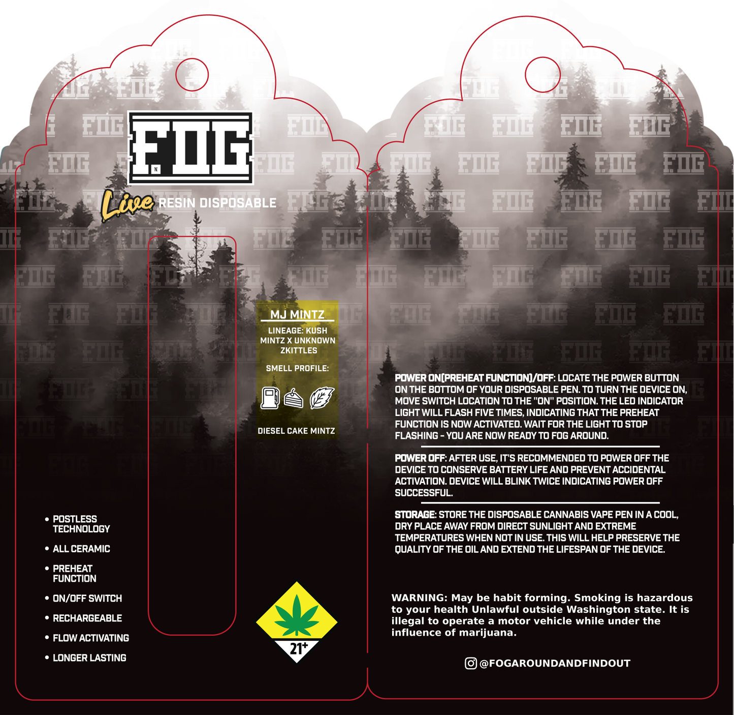 FOG Cannabis Live Resin Disposable