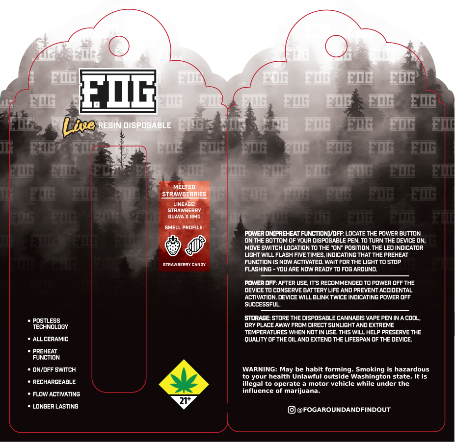 FOG Cannabis Live Resin Disposable