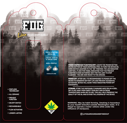 FOG Cannabis Live Resin Disposable