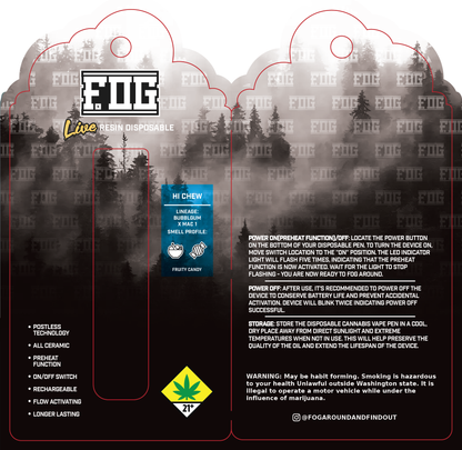 FOG Cannabis Live Resin Disposable