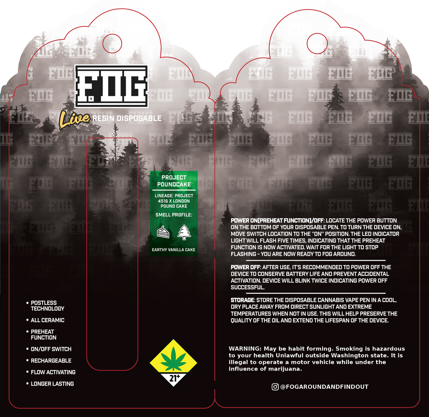 FOG Cannabis Live Resin Disposable