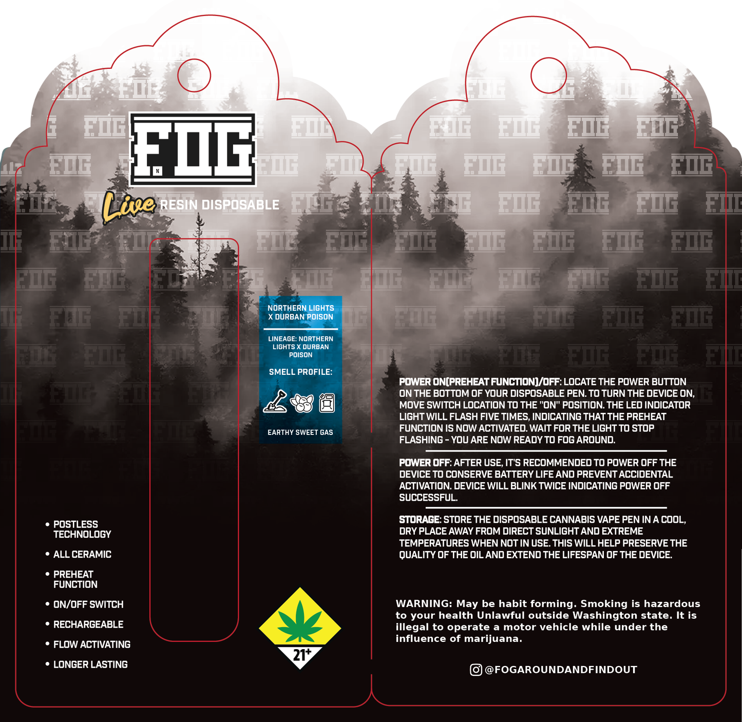 FOG Cannabis Live Resin Disposable