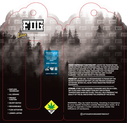 FOG Cannabis Live Resin Disposable