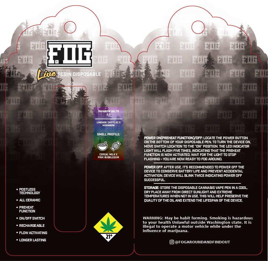 FOG Cannabis Live Resin Disposable