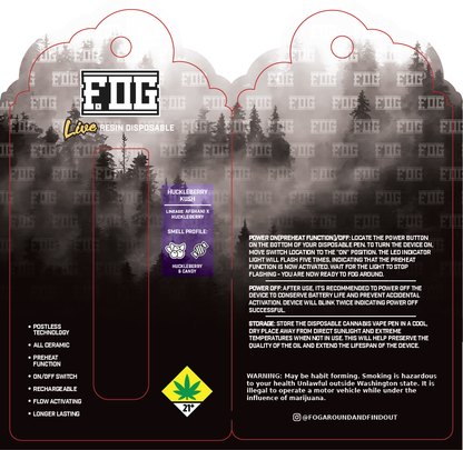 FOG Cannabis Live Resin Disposable