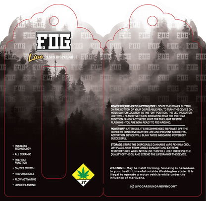 FOG Cannabis Live Resin Disposable