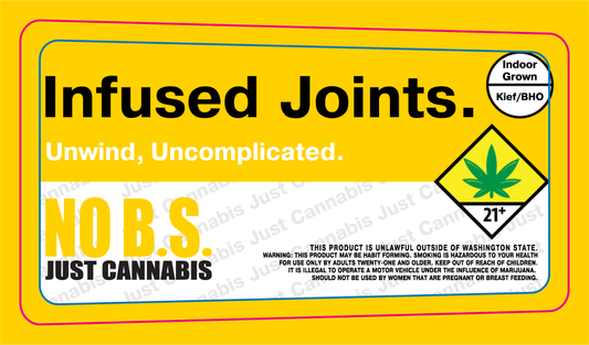 Just Cannabis Joint Label