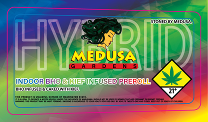 Medusa Gardens Infused Preroll Label