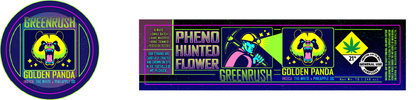 Green Rush Jar & Lid Label 7G