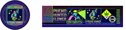 Green Rush Jar & Lid Label 7G